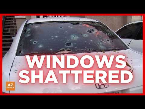 Hail damages cars, windows in north Phoenix during storm