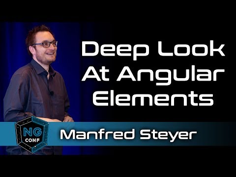 A Deep Look At Angular Elements | Manfred Steyer