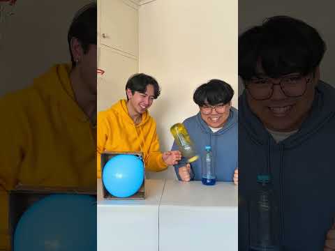 WHO WILL POP THE BALLOON, 💛 or 💙?! (#shorts #games #couplegames #couple #shortsviral)