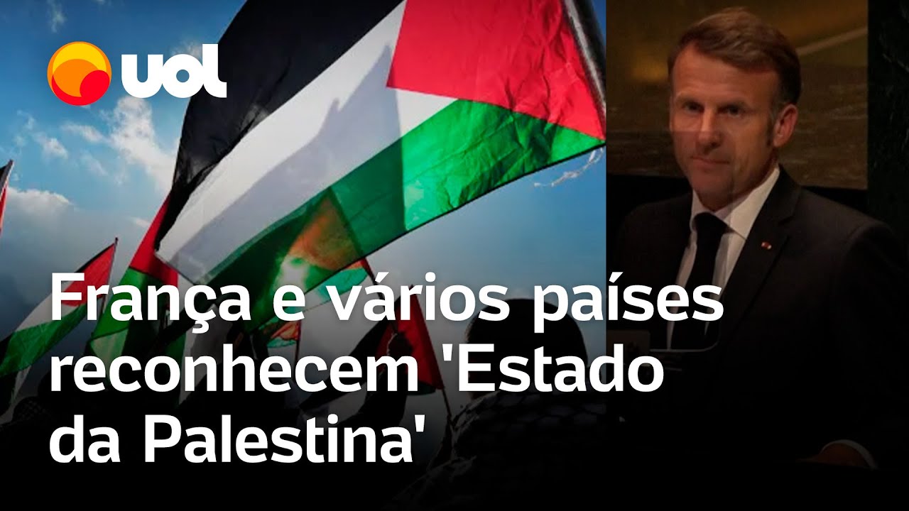 França Bélgica Luxemburgo e vários países reconhecem o Estado da Palestina no púlpito da ONU