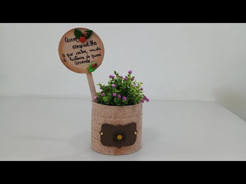 Ideia com lata de leite