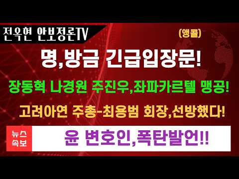 <strong>윤</strong> 변호인 유정화,충격발언!!고려아연 주총 최윤범 현회장 일단 선방했다!! 1