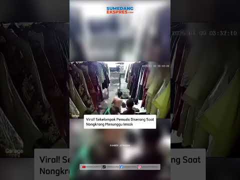 Viral! Sekelompok Pemuda Dis3r4ng Saat Nongkrong Menunggu Imsak