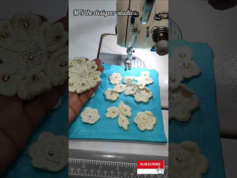 🌹 sewing tips and tricks 🌹 beautiful sleeves design with flowers patch #reel #viral #short #videos