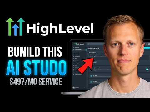 GoHighLevel AI Studio Tutorial For Beginners (Build $497/mo Services In 2026)