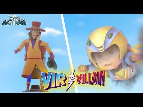 Vir The Robot Boy | Jadugar Ki Chaal | Vir Vs Villain Compilation🔥🤖| Wow Action