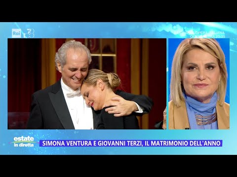 Simona Ventura: "Vi racconto il mio matrimonio a meno di un mese dal sì" - Estate in diretta