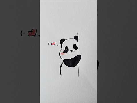 panda drawing tutorial #art #drawing