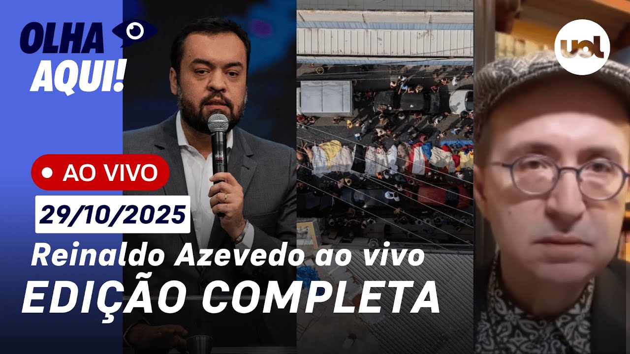 Reinaldo ao vivo: RJ tem mais de 100 mortos após operação; Castro se orgulha de ação policial e+