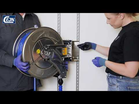 How to install the Stainless Steel Hose Reel with the swing bracket | CEJN