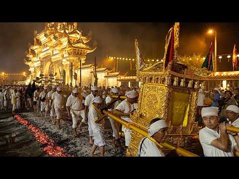 Nine Emperor Gods Festival: Devotees walk across burning embers for good luck