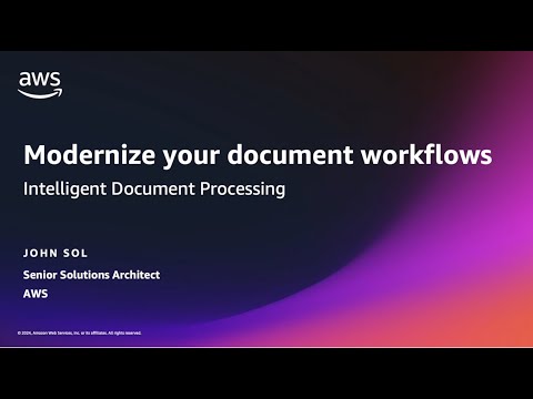 AWS Intelligent Document Processing | Amazon Web Services