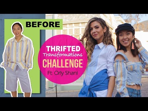 Transforming A Men's Outfit Ft. ORLY SHANI | Thrifted Transformations