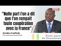 Amadou Coulibaly  Je ne me souviens pas que la France ait men? de combat pour la C?te dIvoire