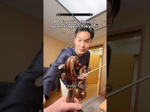 Ray Chen wakes you up 5 mins before a rehearsal
