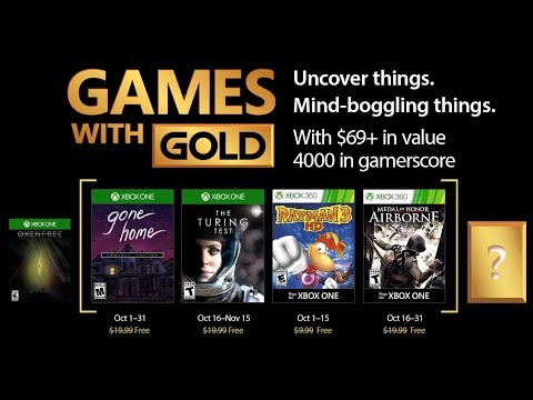 Juegos con Gold Xbox One y Xbox 360 | Octubre 2017