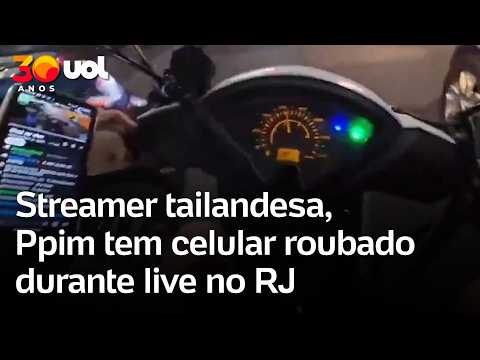 Streamer tailandesa, Ppim tem celular roubado em mototáxi durante live no Rio de Janeiro