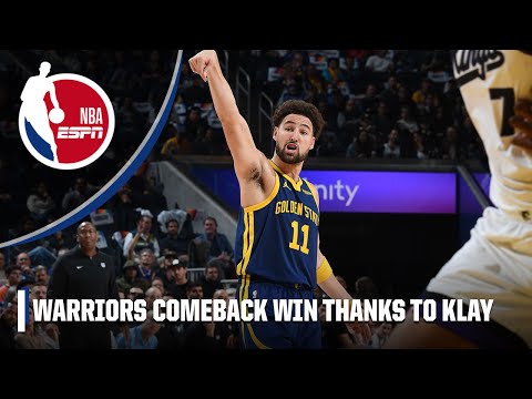 KLAY THOMPSON CALLS GAME  Warriors COMEBACK WIN over Kings | NBA on ESPN video clip