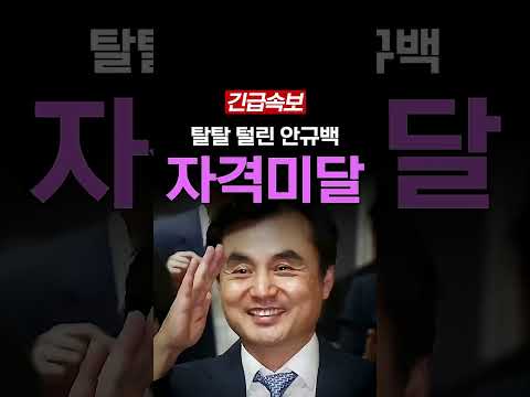 탈탈 털린 <strong>안규백</strong> 자격미달