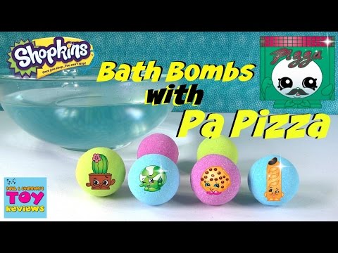 Shopkins Bath Bombs With PA PIZZA Fizzies | Let's Play | PSToyReviews - UCZdJCx_zEqvOI7RFG-mWmuw