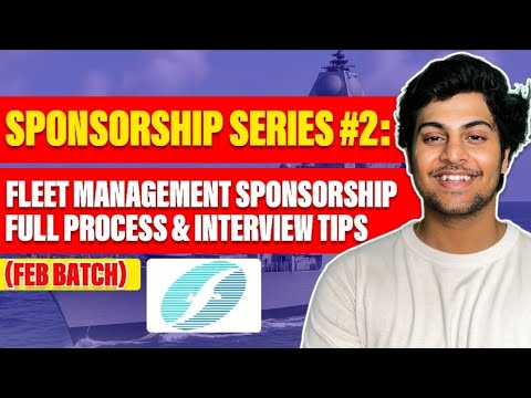 SPONSORSHIP SERIES #2: FLEET MANAGEMENT SPONSORSHIP FULL PROCESS & INTERVIEW TIPS (FEB BATCH)