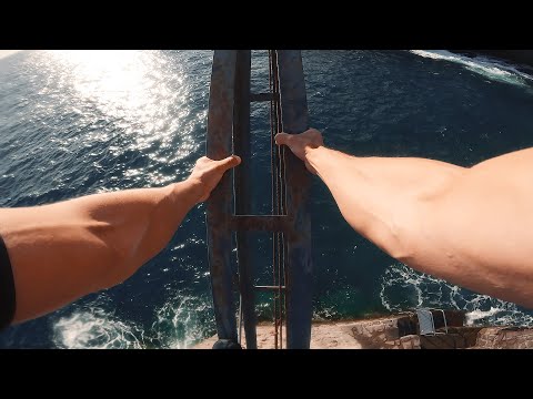 Cliff Jumping The Rusty old Crane