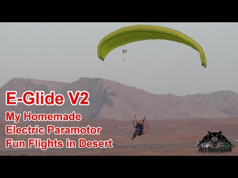 E-Glide V2 Homemade Electric Paramotor Low Altitude Flights - UCsFctXdFnbeoKpLefdEloEQ