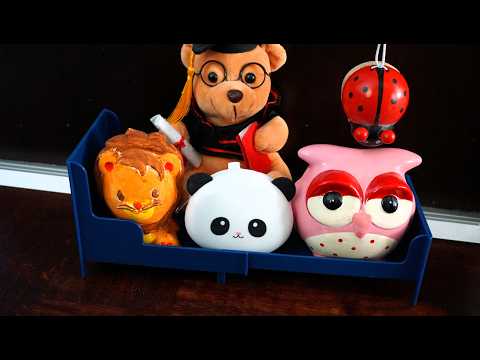 Learn Animals with song & Animals Jumping on the bed