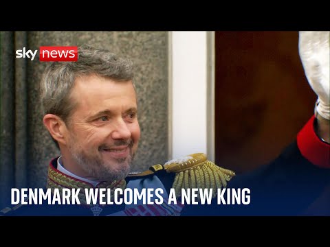Denmark: Thousands line the streets of Copenhagen to welcome King Frederik X