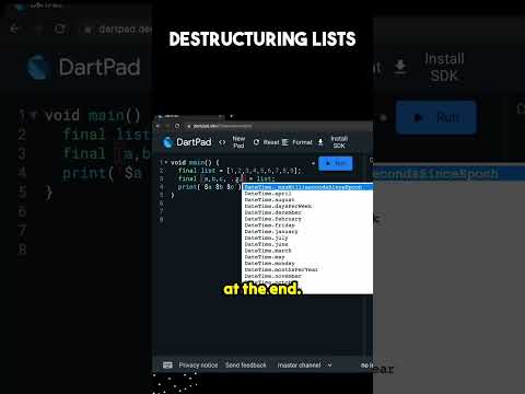 A New Way to Destructure Lists in Dart (Flutter)!