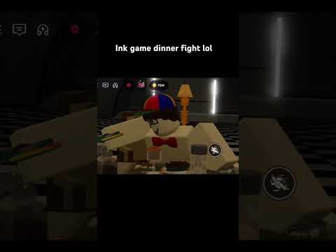Ink game dinner fight lol #benjikplayz #roblox #inkgame #dinner #shorts