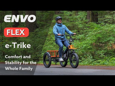 ENVO FLEX e-Trike: Stable, Eco-Friendly Ride for Adults, Cargo, and Passengers | Proudly Canadian 🍁