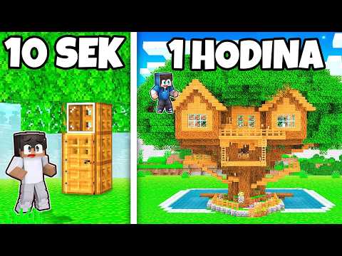 10 SEKUND vs 1 HODINA na STAVĚNÍ DOMKU NA STROMĚ!