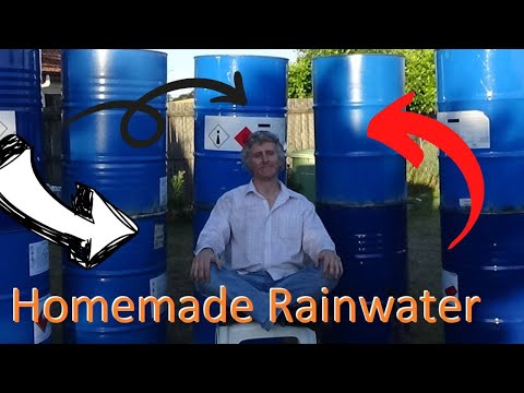Rainwater Tank made from steel drums - Show and Tell