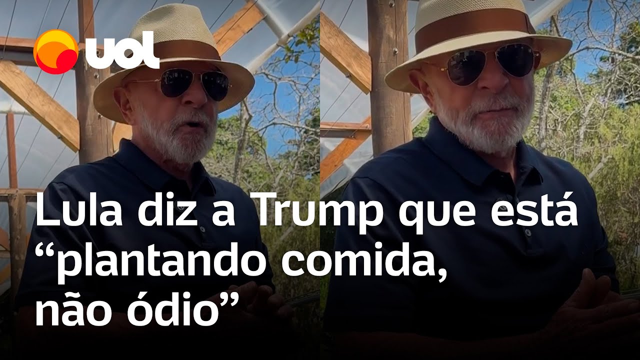 Lula convida Trump para conversar e diz que está plantando comida não ódio veja vídeo