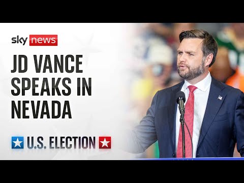 Watch live: Republican VP nominee JD Vance holds US election campaign rally in Nevada