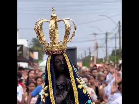 Viva Nsª Aparecida #rioverde #goiás #agro #catolico #2025 #mãededeus #procissão #aparecida #clero