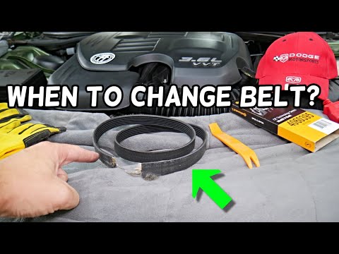 WHEN TO REPLACE SERPENTINE BELT ON DODGE CHARGER, HOW OFTEN TO CHANGE BELT