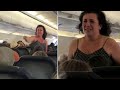 Une femme en colère se fait virer d un avion