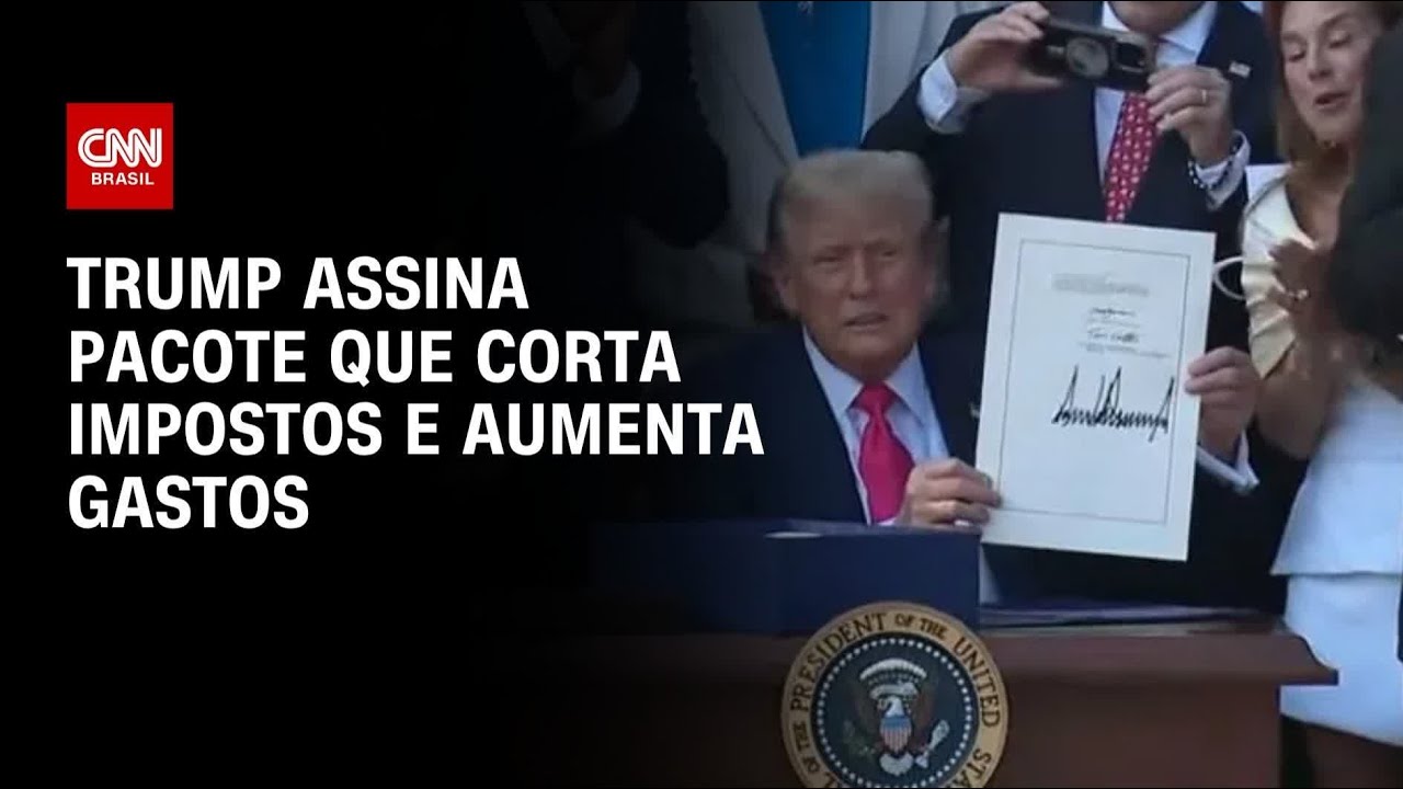 Trump assina megaprojeto orçamentário que corta impostos e aumenta gastos | CNN PRIME TIME
