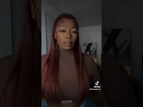 Let’s do our hair right quick😙 #hdlace  #affordablewig #auburnhair #easilyinstall #gluelesswig