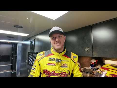Brent Marks discusses Friday's victory in the World of Outlaws Tune-up at Williams Grove Speedway - dirt track racing video image