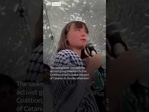 Greta Thunberg to sail to Gaza on aid ship