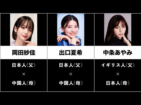 意外と知らないハーフだった藝能人まとめ