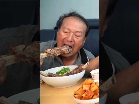 가마솥에 골프채갈비탕! #먹방 #shorts #요리