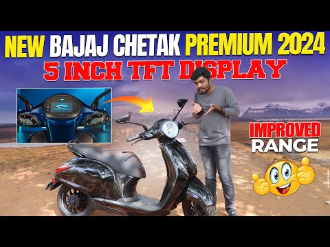 New Bajaj Chetak Premium🤩 | Bajaj Chetak Electric Scooter Review 2024 | Electric Vehicles India