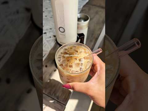 iced latte first, everything else later ☕️ @outin.official  #OutIn #portableespresso #espresso