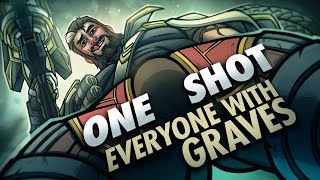 FULL NUKE GRAVES TOP LANE 😈 1 AUTO = 2000 DMG
