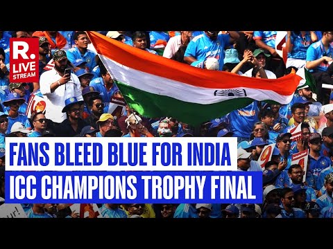 ICC Champions Trophy Final 2025 | Excited Fans Show Their Support For India | India Vs New Zealand