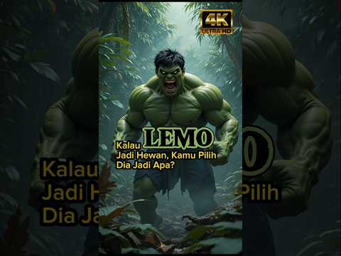 kalau lemo jadi hewan, kamu pilih dia jadi apa?#hulk #lemo #superhero #marvel #avengers #kartun